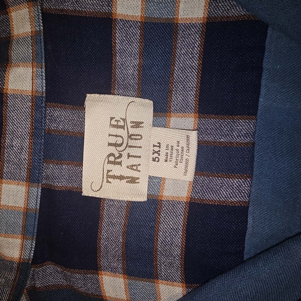 True Nation Blue Plaid Shirt